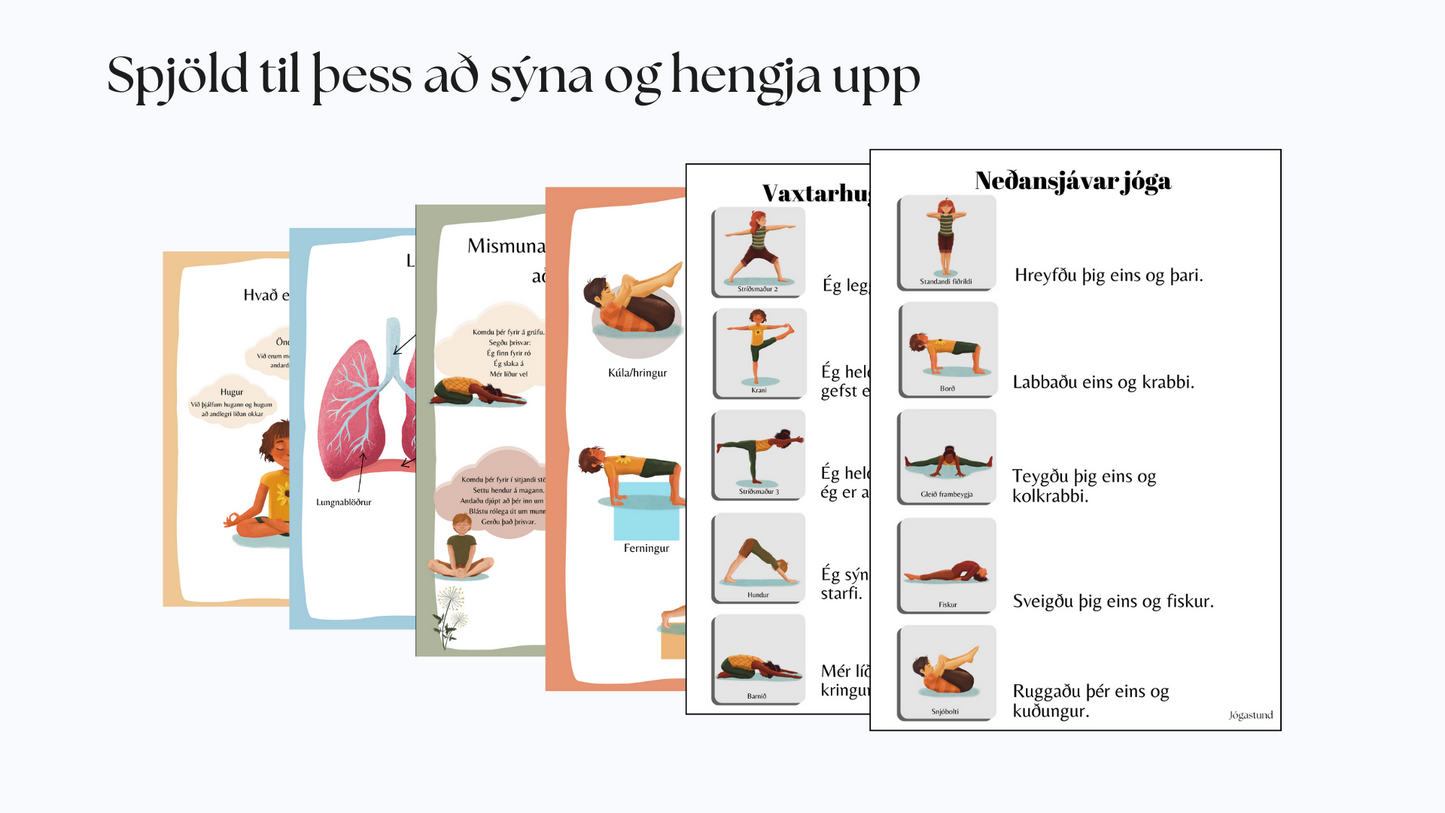 Jógastund - handbók og aukaefni fyrir einstaklinga